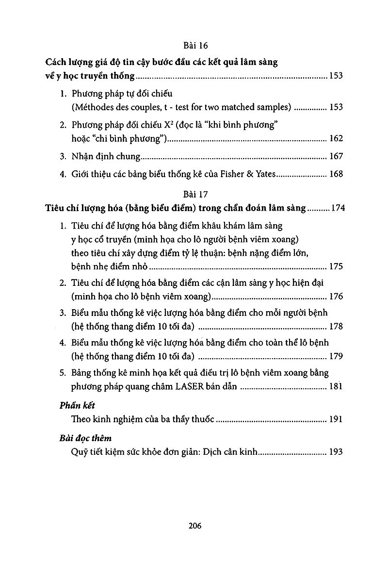 quang châm & nhu châm (nghiệm sinh lâm sàng)