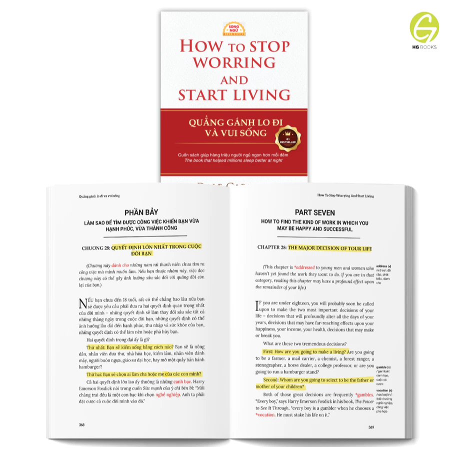 Quẳng Gánh Lo Đi Và Vui Sống - How To Stop Worrying And Start Living - Song Ngữ Việt-Anh