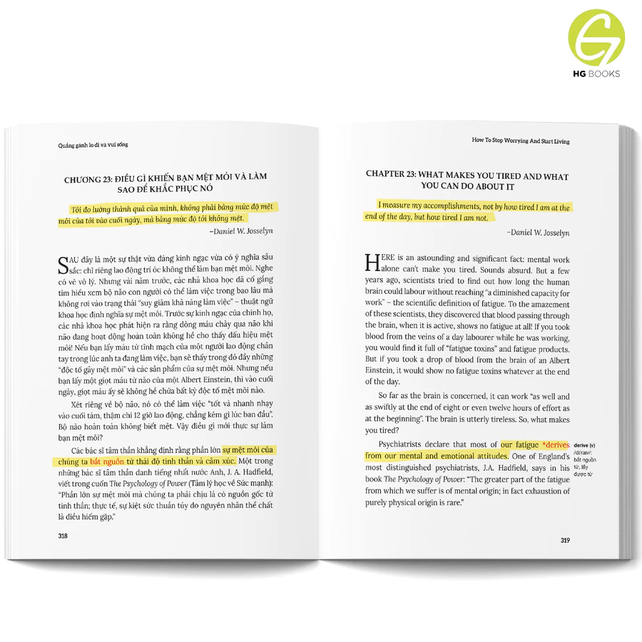 Quẳng Gánh Lo Đi Và Vui Sống - How To Stop Worrying And Start Living - Song Ngữ Việt-Anh