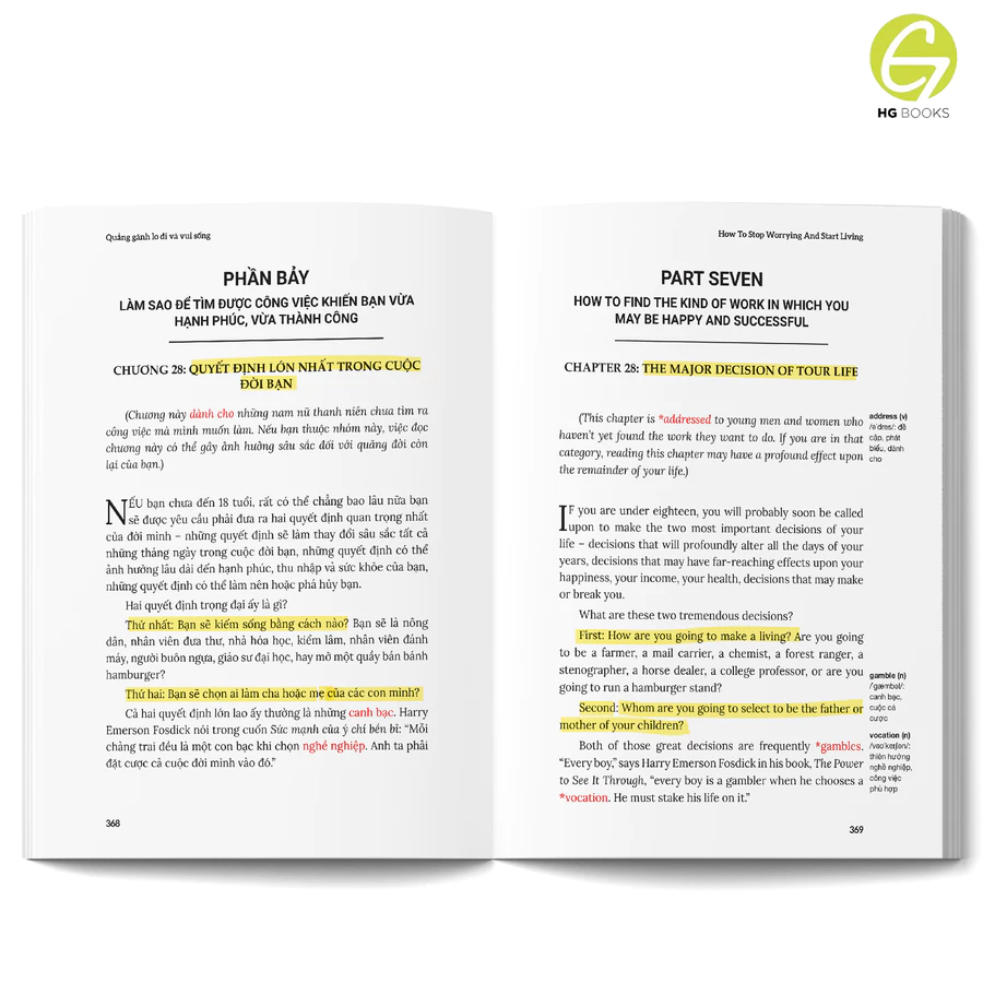 Quẳng Gánh Lo Đi Và Vui Sống - How To Stop Worrying And Start Living - Song Ngữ Việt-Anh