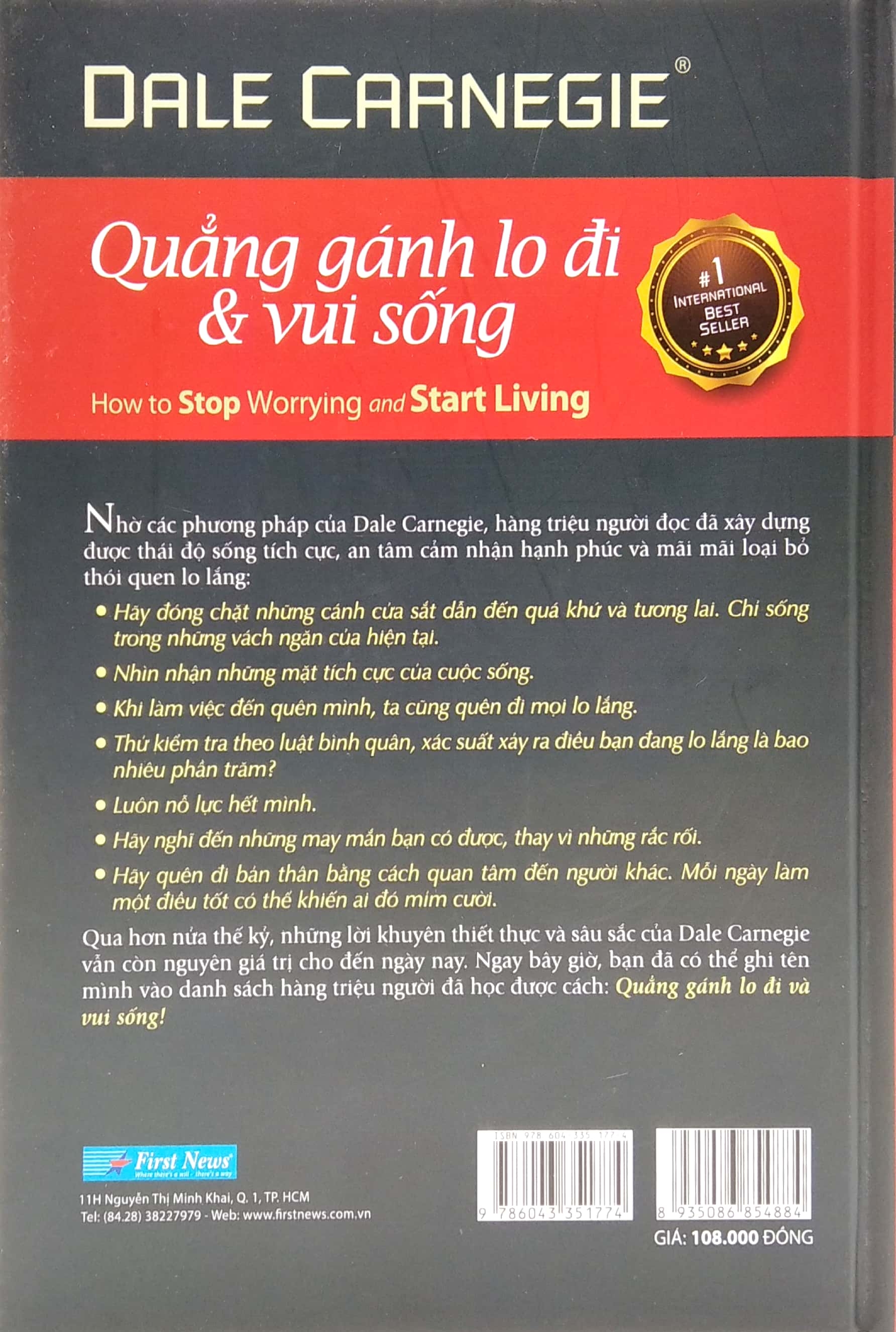 quẳng gánh lo đi & vui sống - bìa cứng (tái bản 2021)