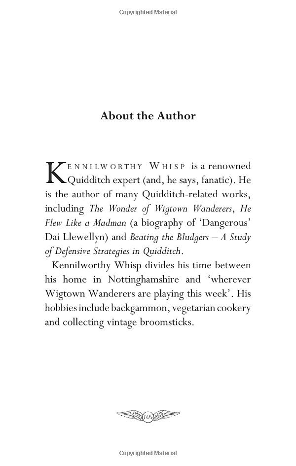 quidditch through the ages-paperback