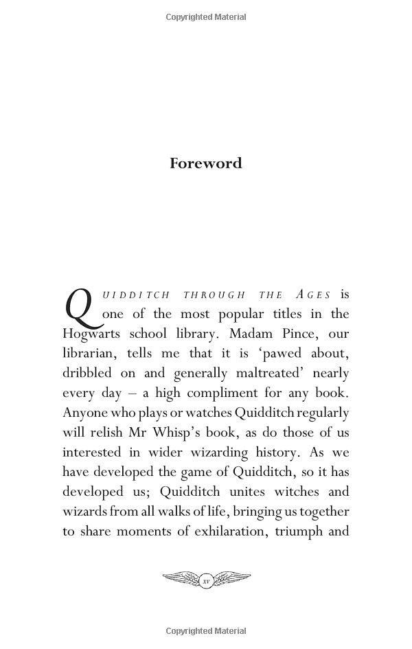 quidditch through the ages-paperback