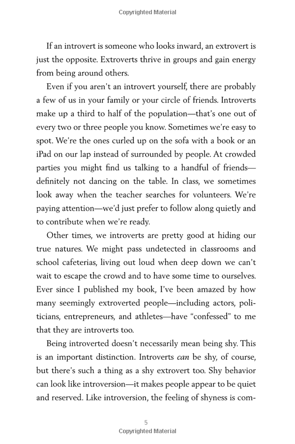 quiet power: the secret strengths of introverted kids