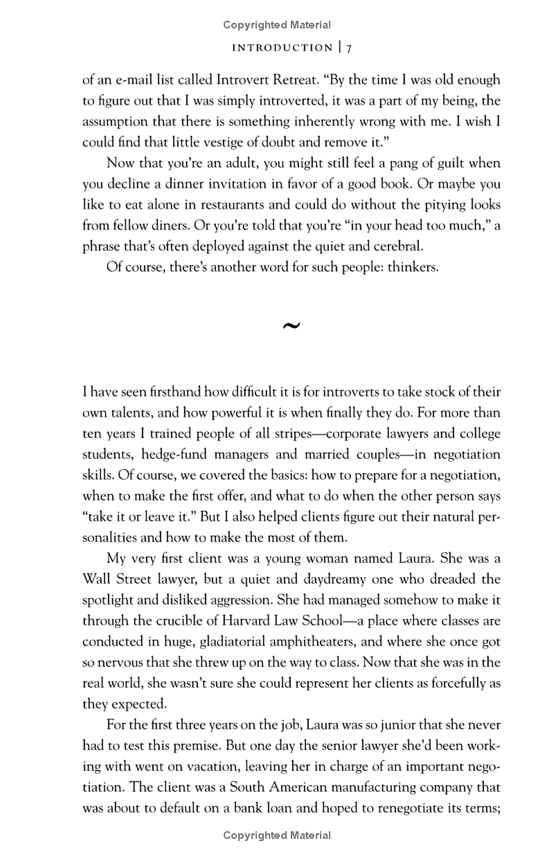 quiet: the power of introverts in a world that can't stop talking