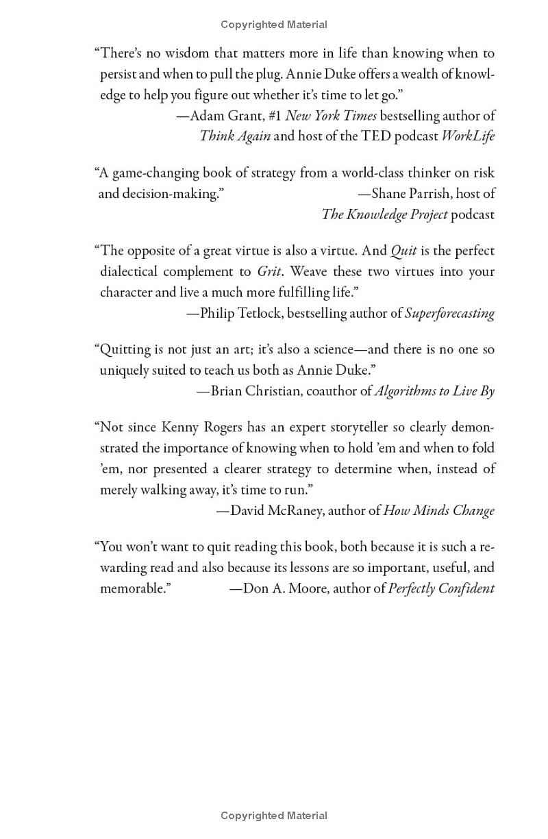 quit: the power of knowing when to walk away