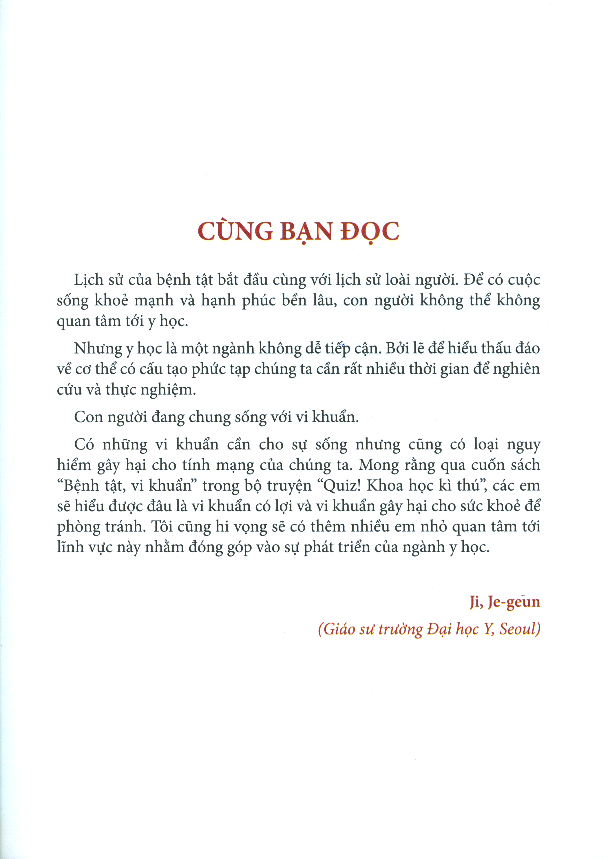 quiz! khoa học kì thú - bệnh tật vi khuẩn (tái bản 2024)