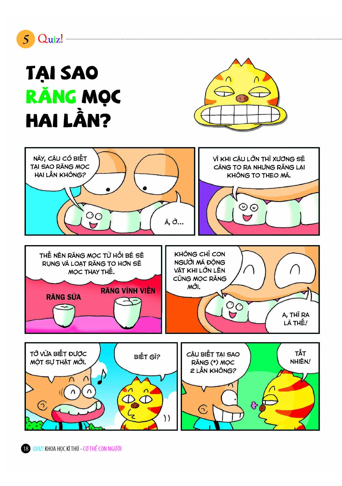 quiz! khoa học kì thú - cơ thể con người (tái bản 2024)