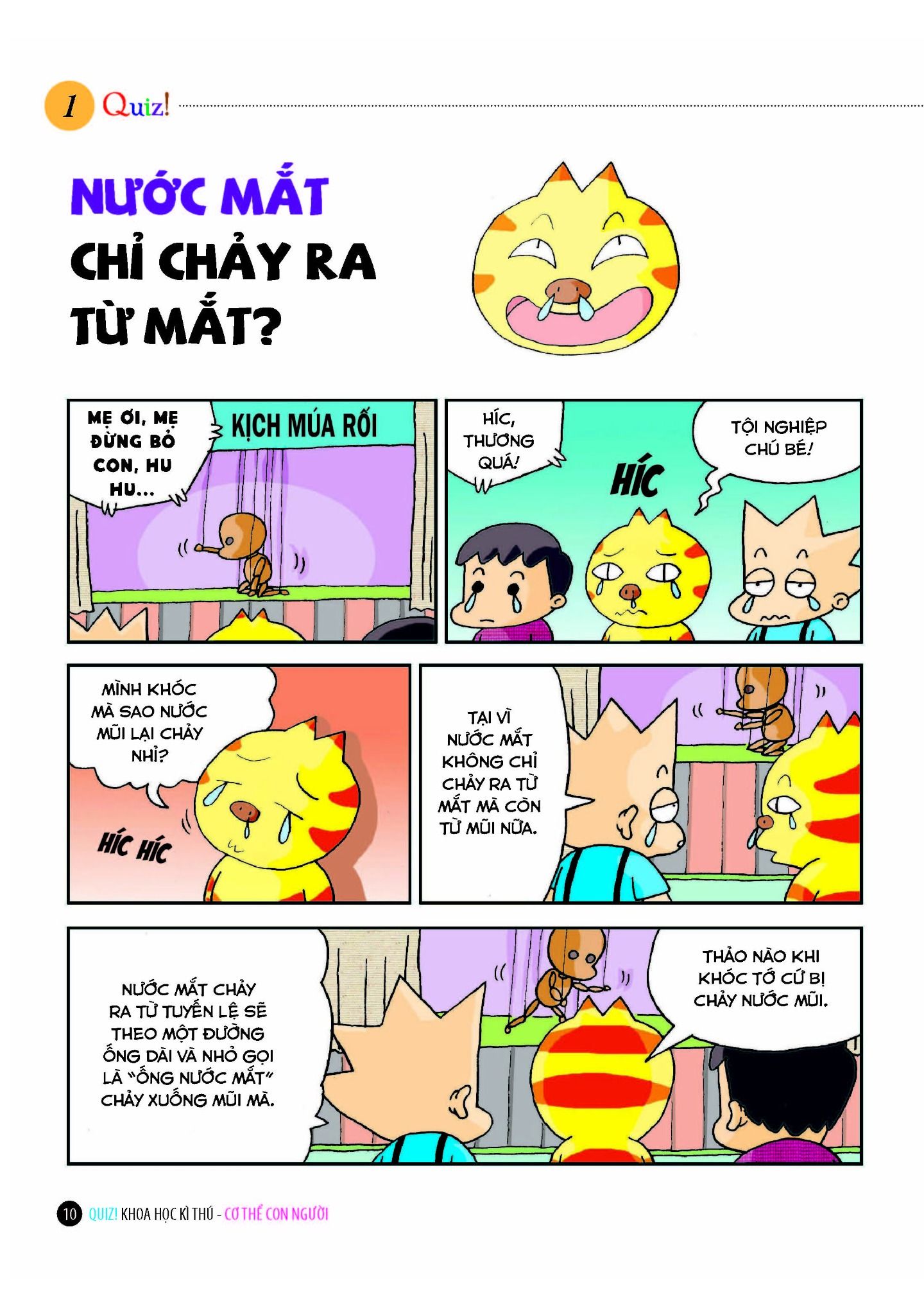 quiz! khoa học kì thú - cơ thể con người (tái bản 2024)