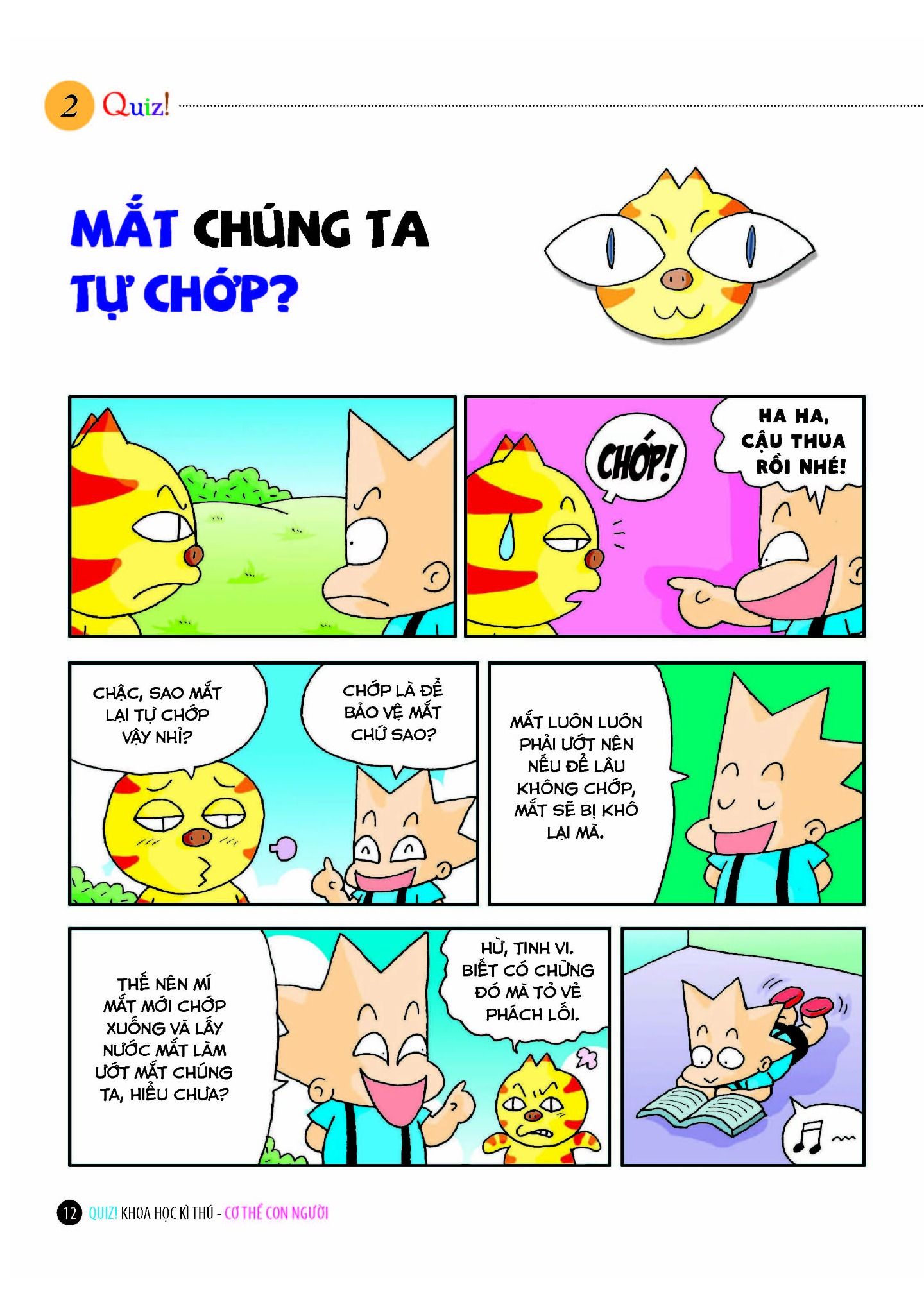 quiz! khoa học kì thú - cơ thể con người (tái bản 2024)