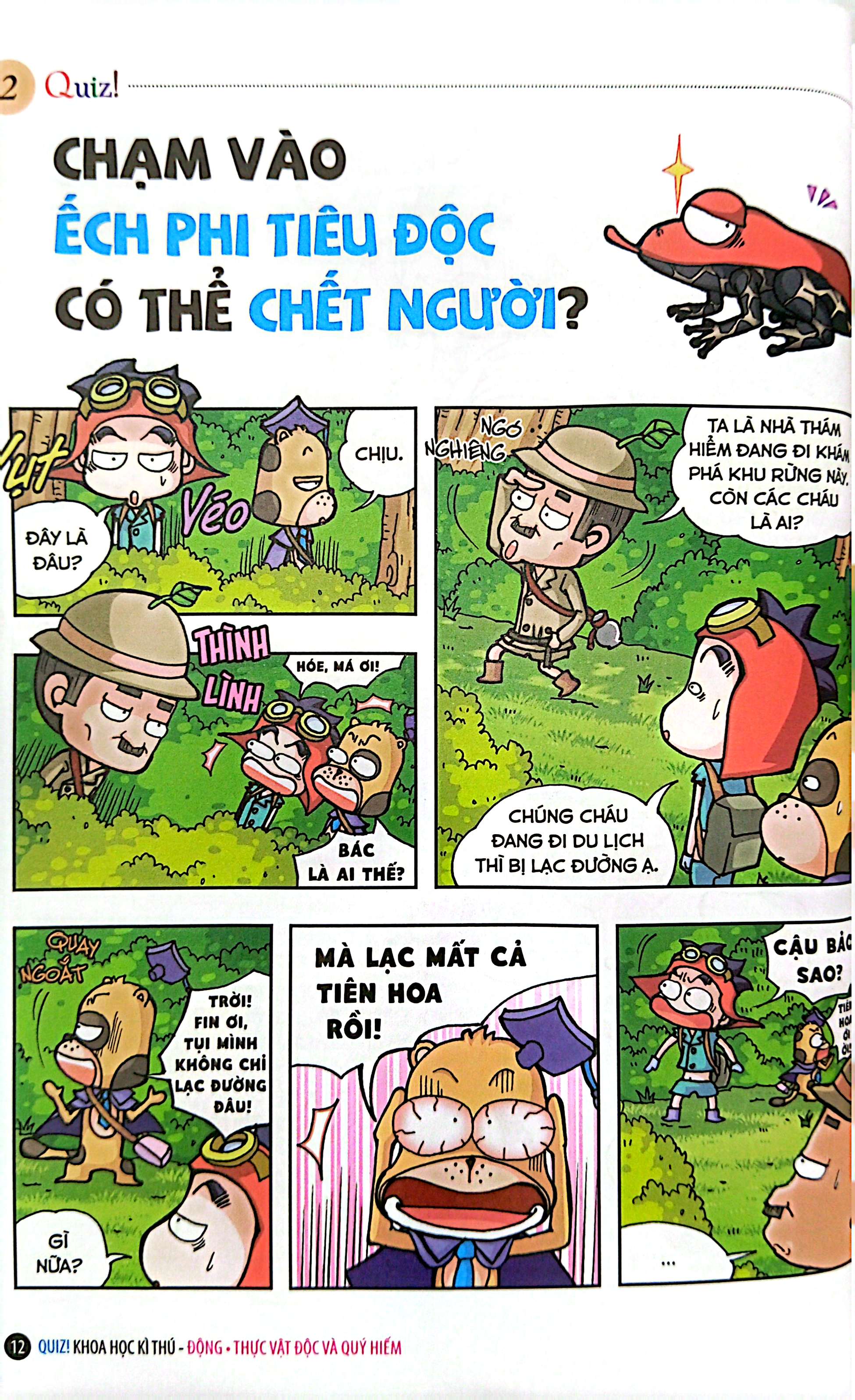 quiz! khoa học kì thú - động thực vật độc và quý hiếm