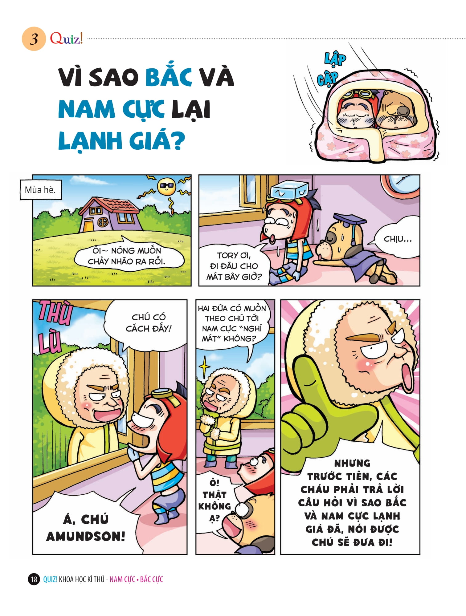 quiz! khoa học kì thú - nam cực - bắc cực