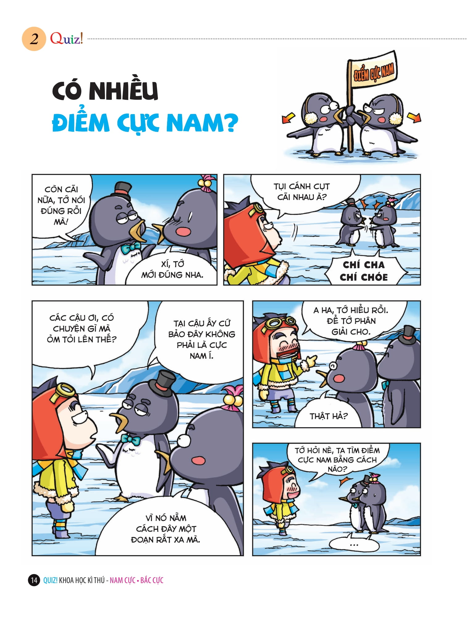 quiz! khoa học kì thú - nam cực - bắc cực