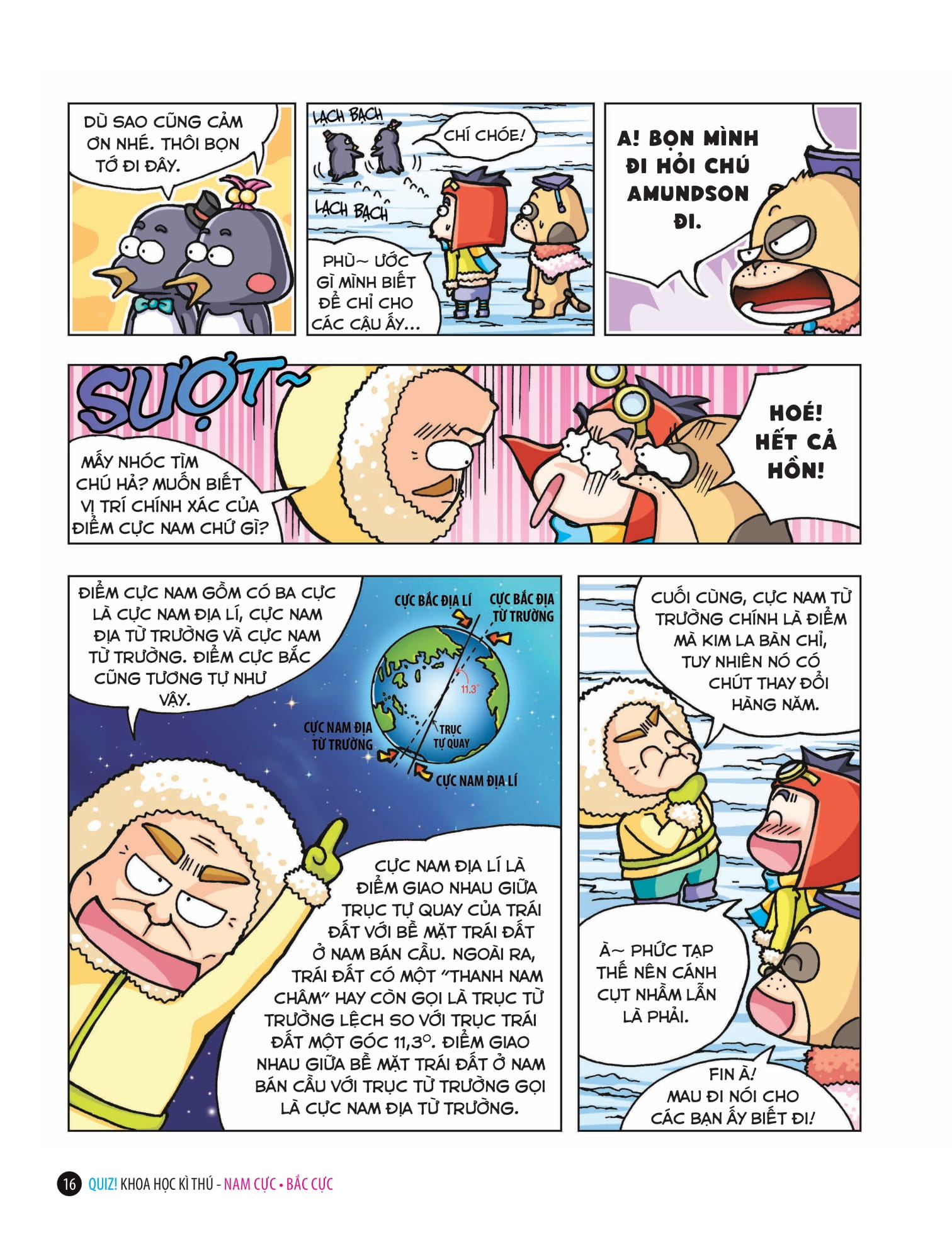 quiz! khoa học kì thú - nam cực - bắc cực