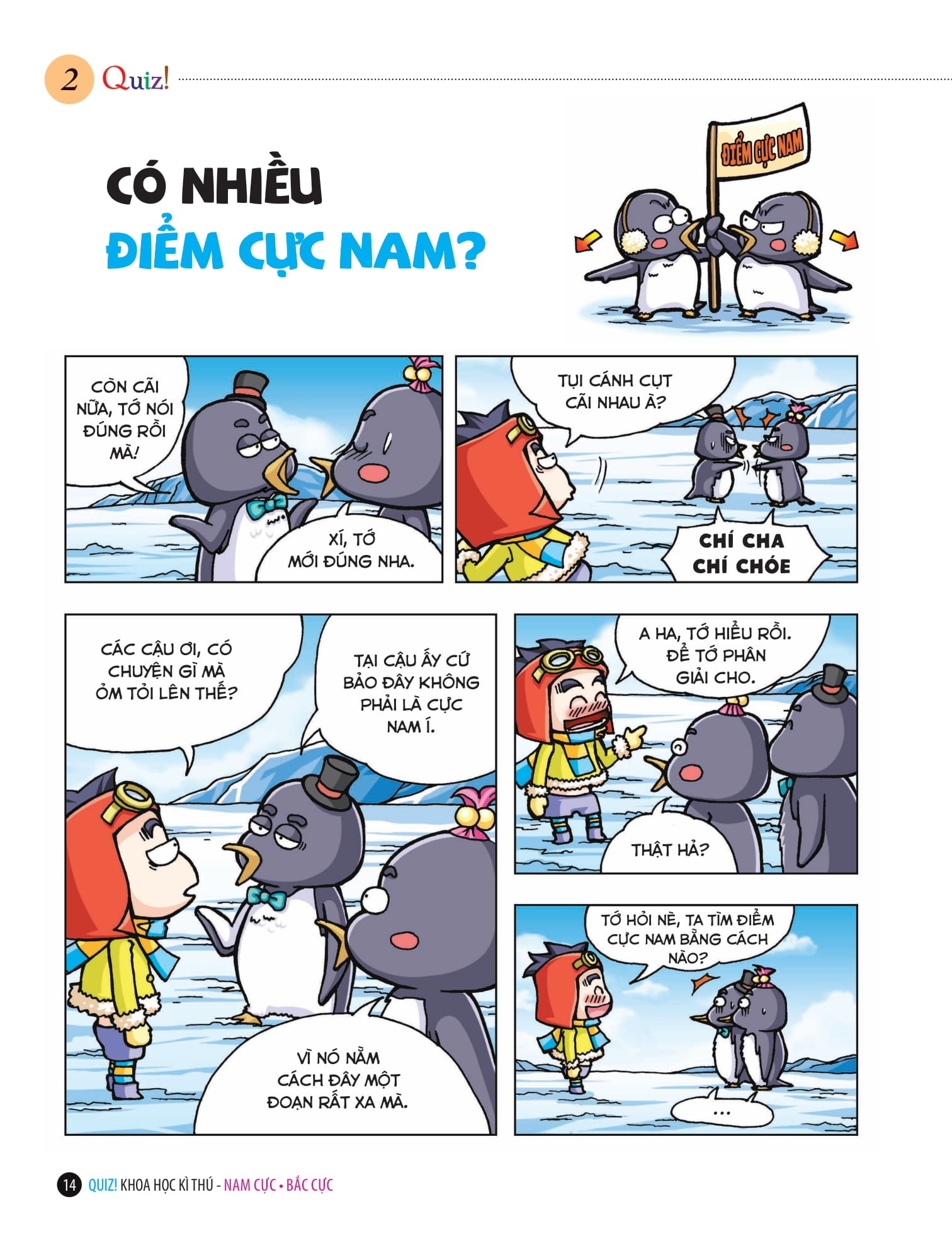 quiz! khoa học kì thú - nam cực bắc cực (tái bản 2024)