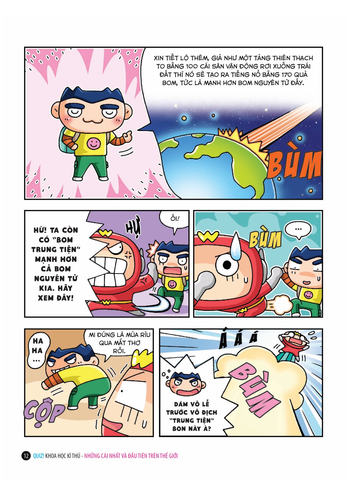 quiz! khoa học kì thú - những cái nhất và đầu tiên trên thế giới (tái bản 2024)