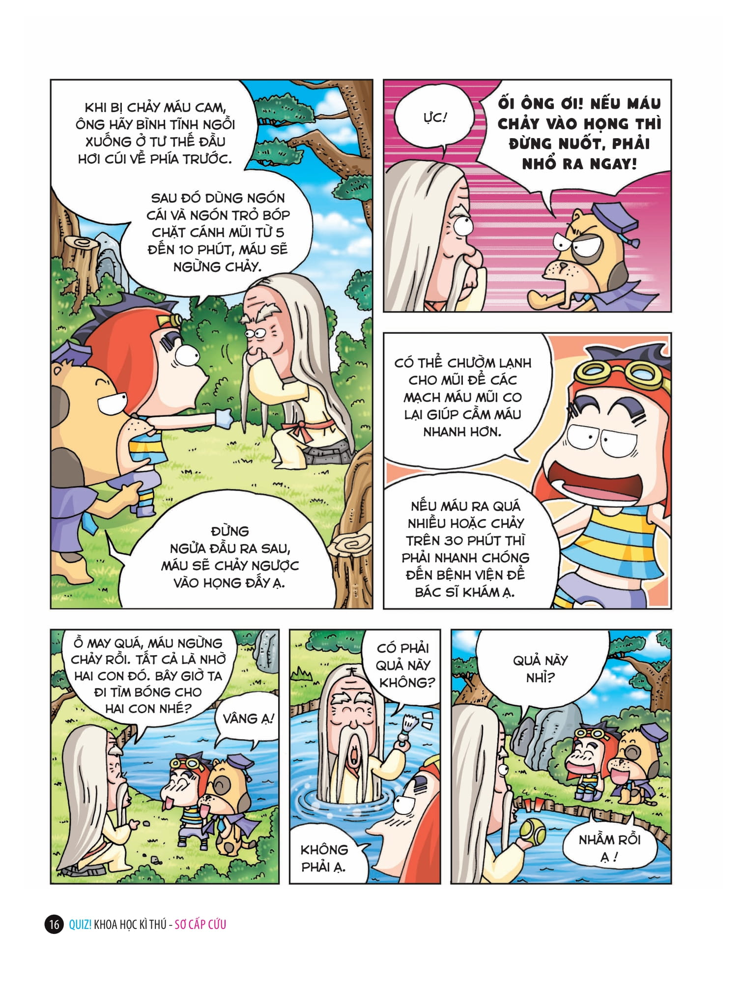 quiz! khoa học kì thú - sơ cấp cứu