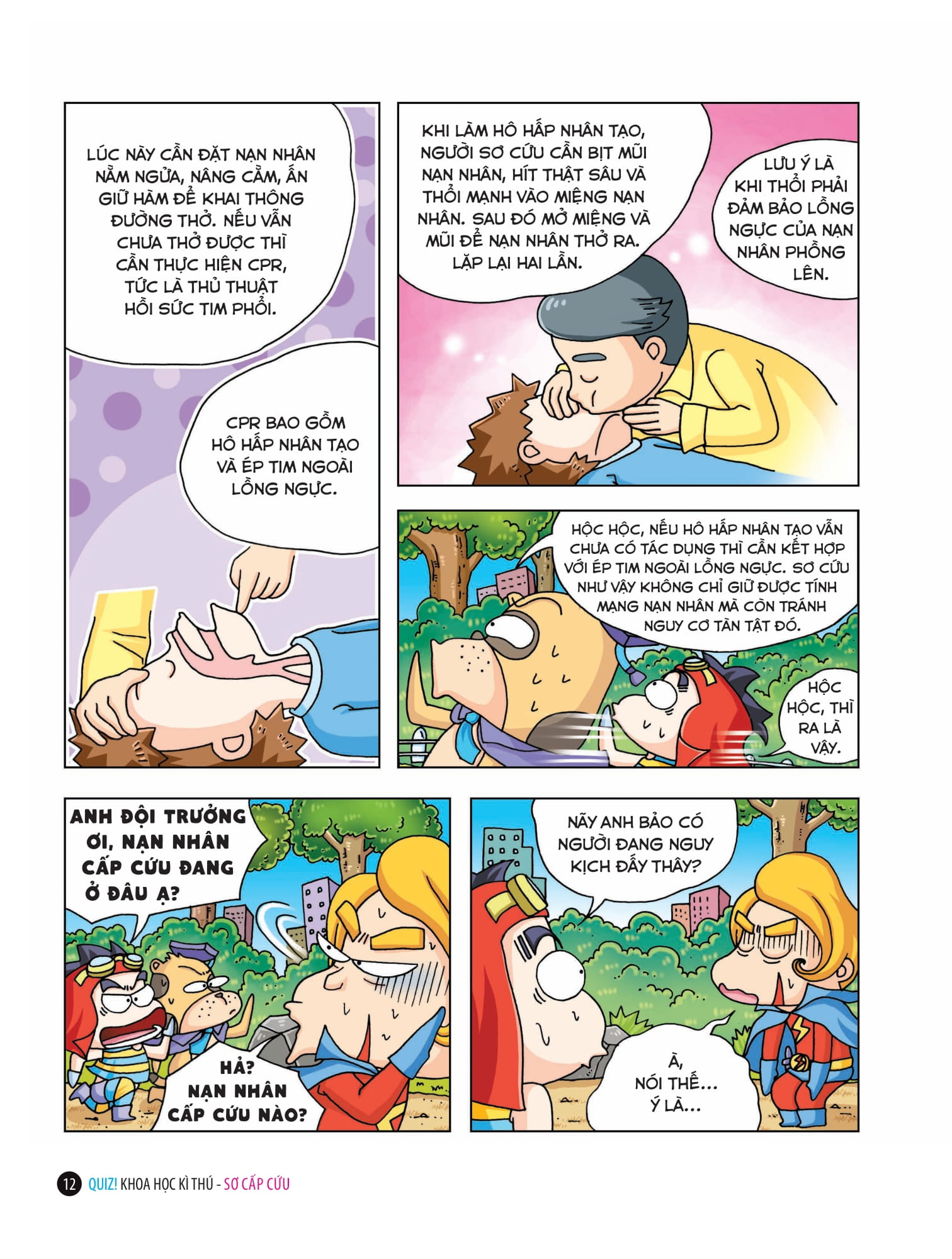 quiz! khoa học kì thú - sơ cấp cứu (tái bản 2024)