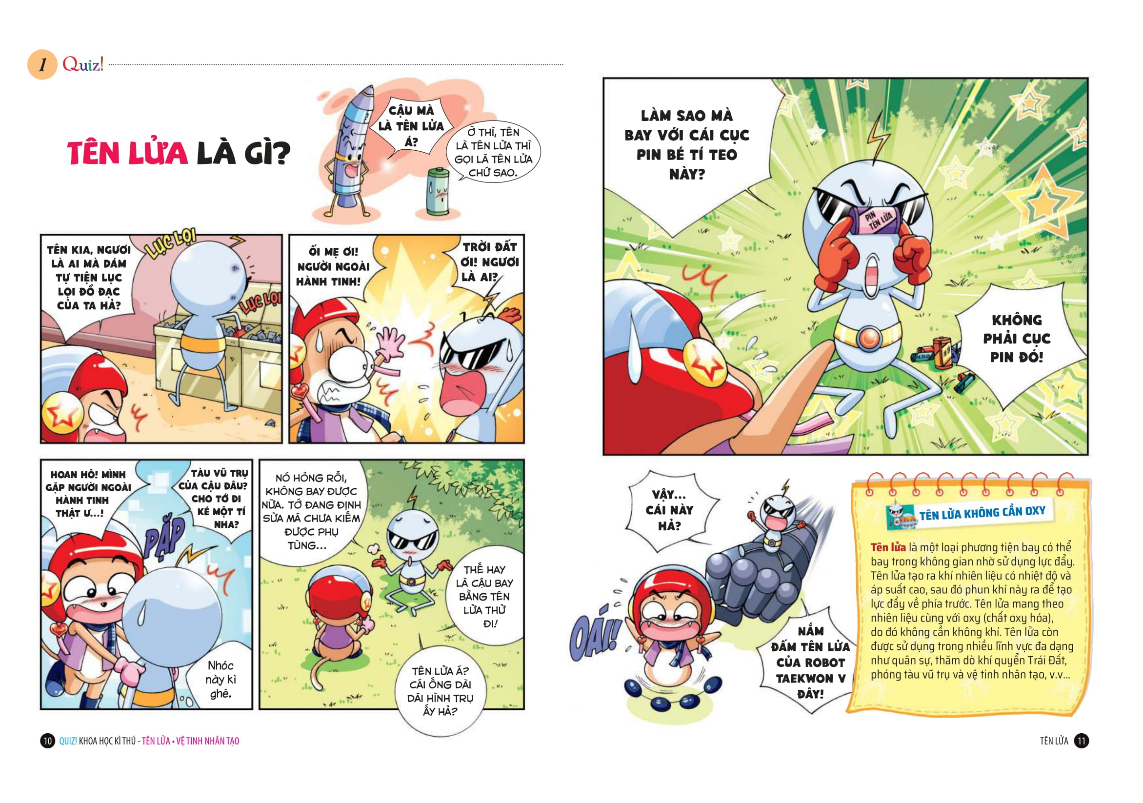 Quiz! Khoa Học Kì Thú - Tên Lửa-Vệ Tinh Nhân Tạo