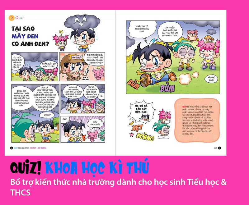 quiz! khoa học kì thú - thời tiết môi trường (tái bản 2020)