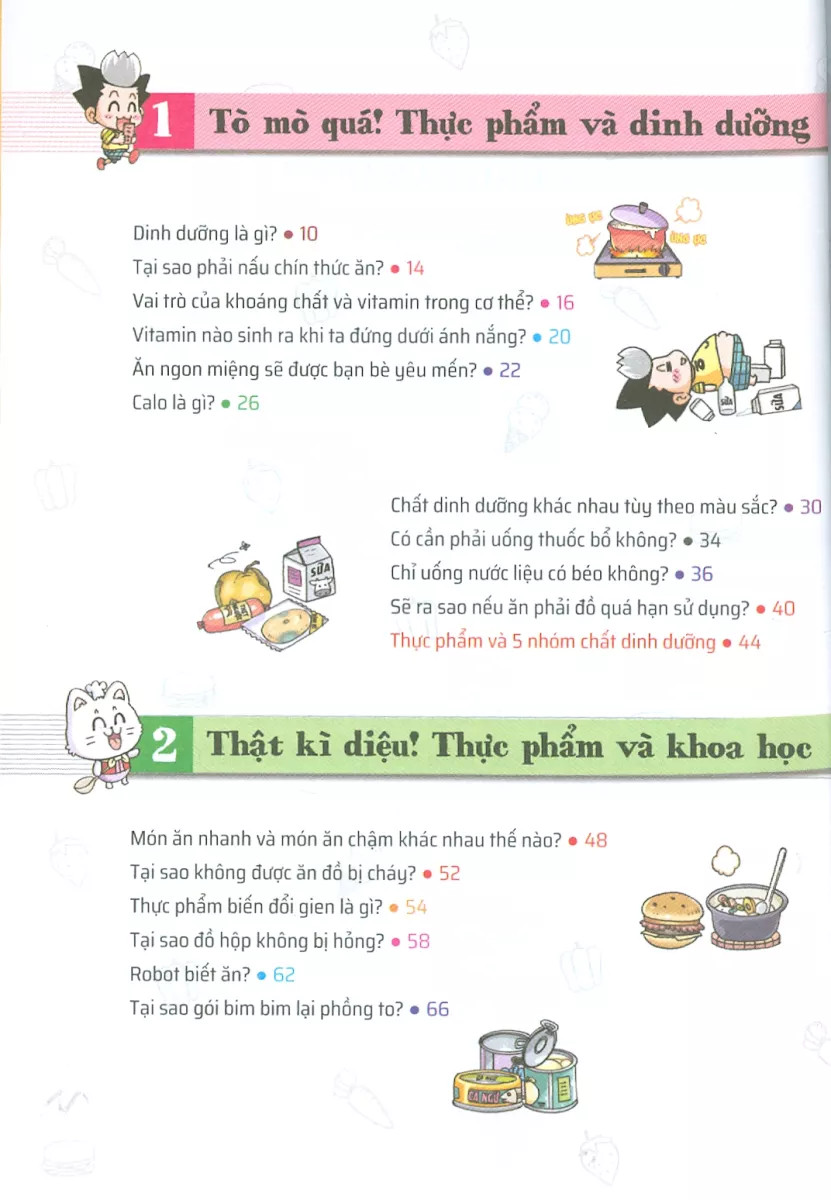 quiz! khoa học kì thú - thực phẩm dinh dưỡng (tái bản 2024)