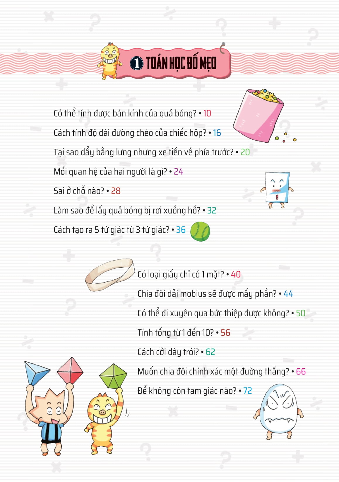 quiz! khoa học kì thú - toán học đố mẹo