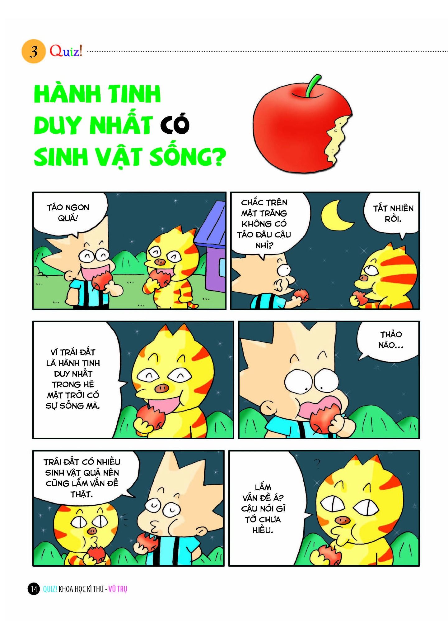 quiz! khoa học kì thú - vũ trụ (tái bản 2024)