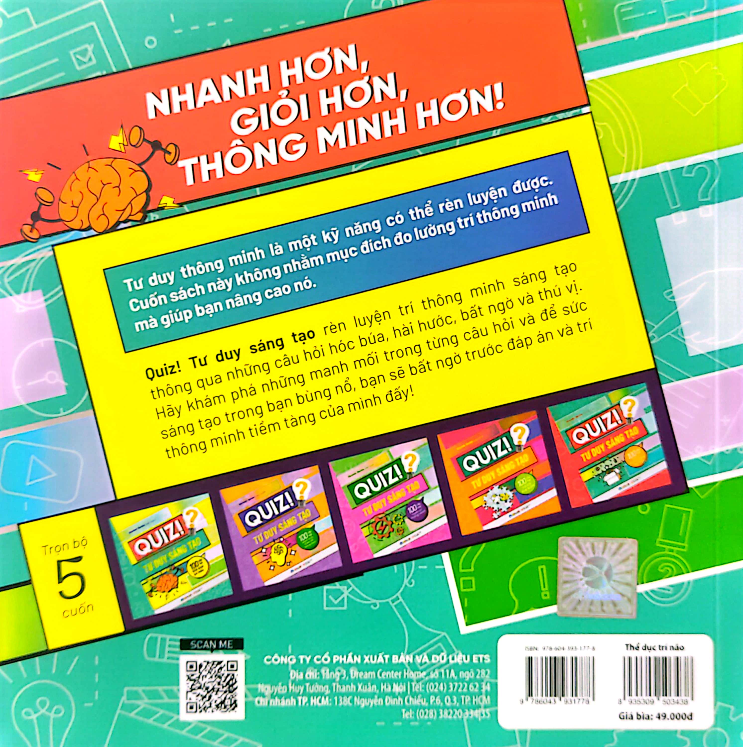 quiz! tư duy sáng tạo - 100 câu hỏi thể dục trí não