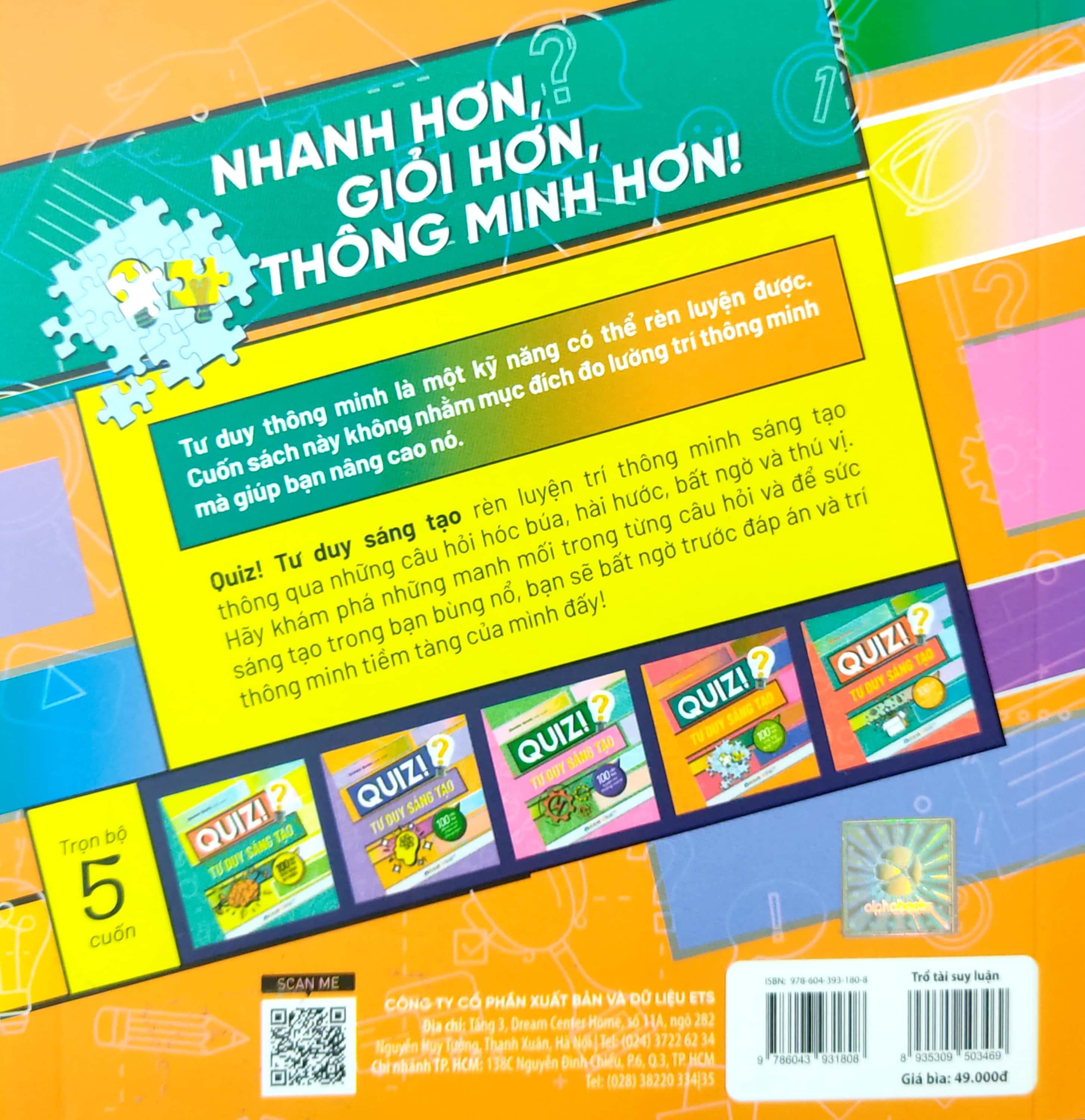 quiz! tư duy sáng tạo - 100 câu hỏi trổ tài suy luận