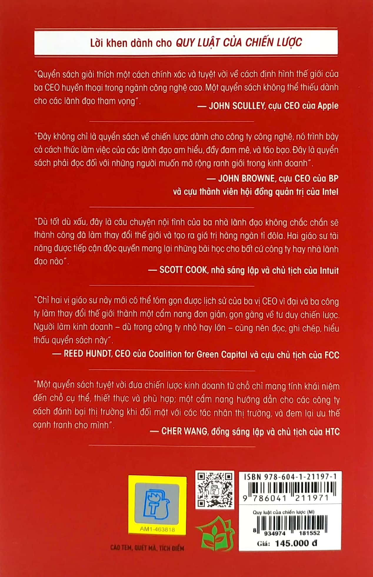 quy luật của chiến lược - năm bài học bất hủ từ bill gates, andy grove và steve jobs (tái bản 2022)