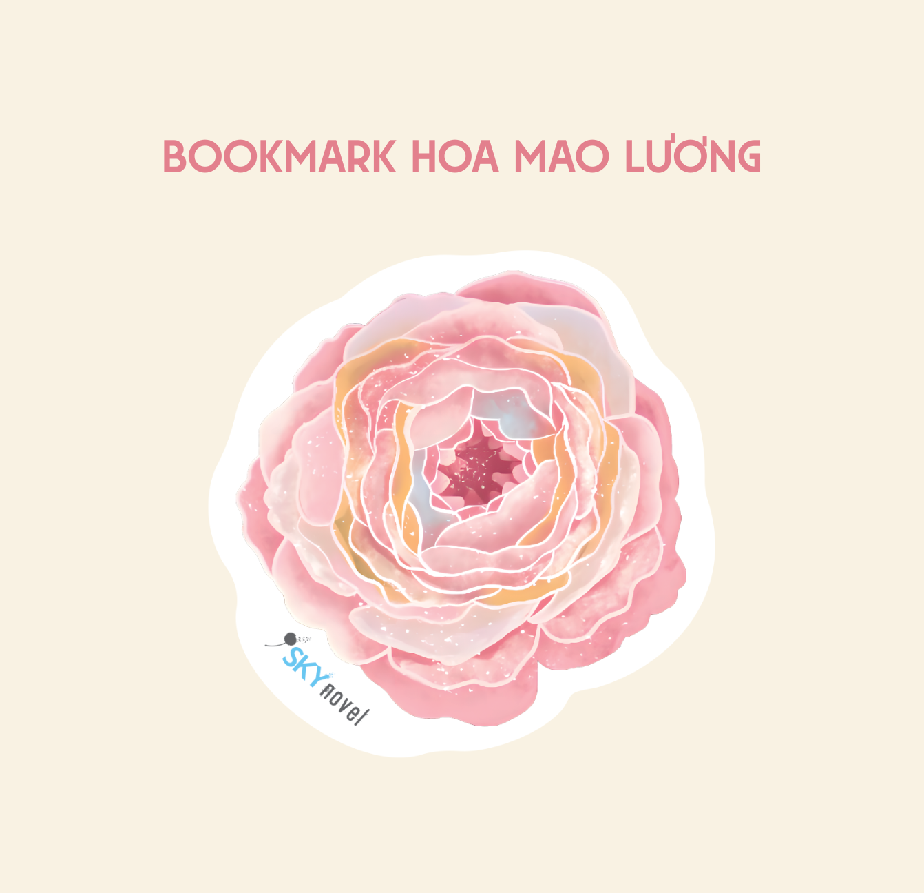 Quy Ngai Ronaphee - Tang Kem Bookmark Be Hinh Hoa Mao Luong