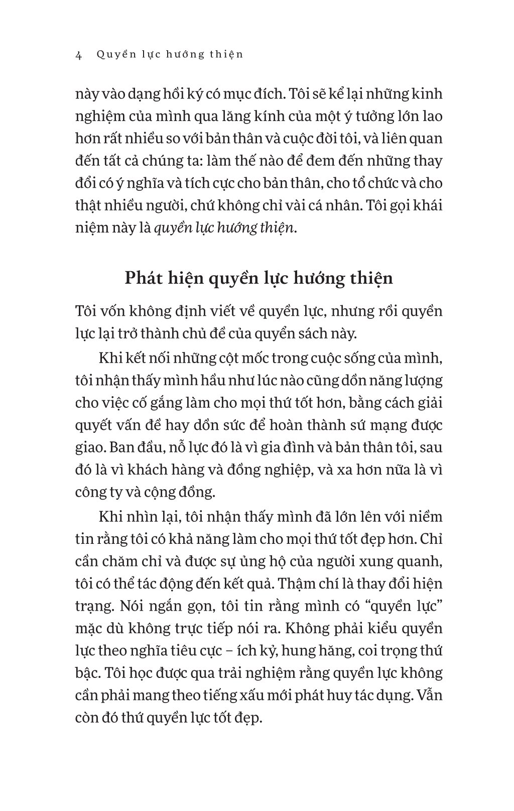 Quyền Lực Hướng Thiện - Tạo Ra Thay Đổi Tích Cực Cho Cuộc Đời, Công Việc Và Thế Giới