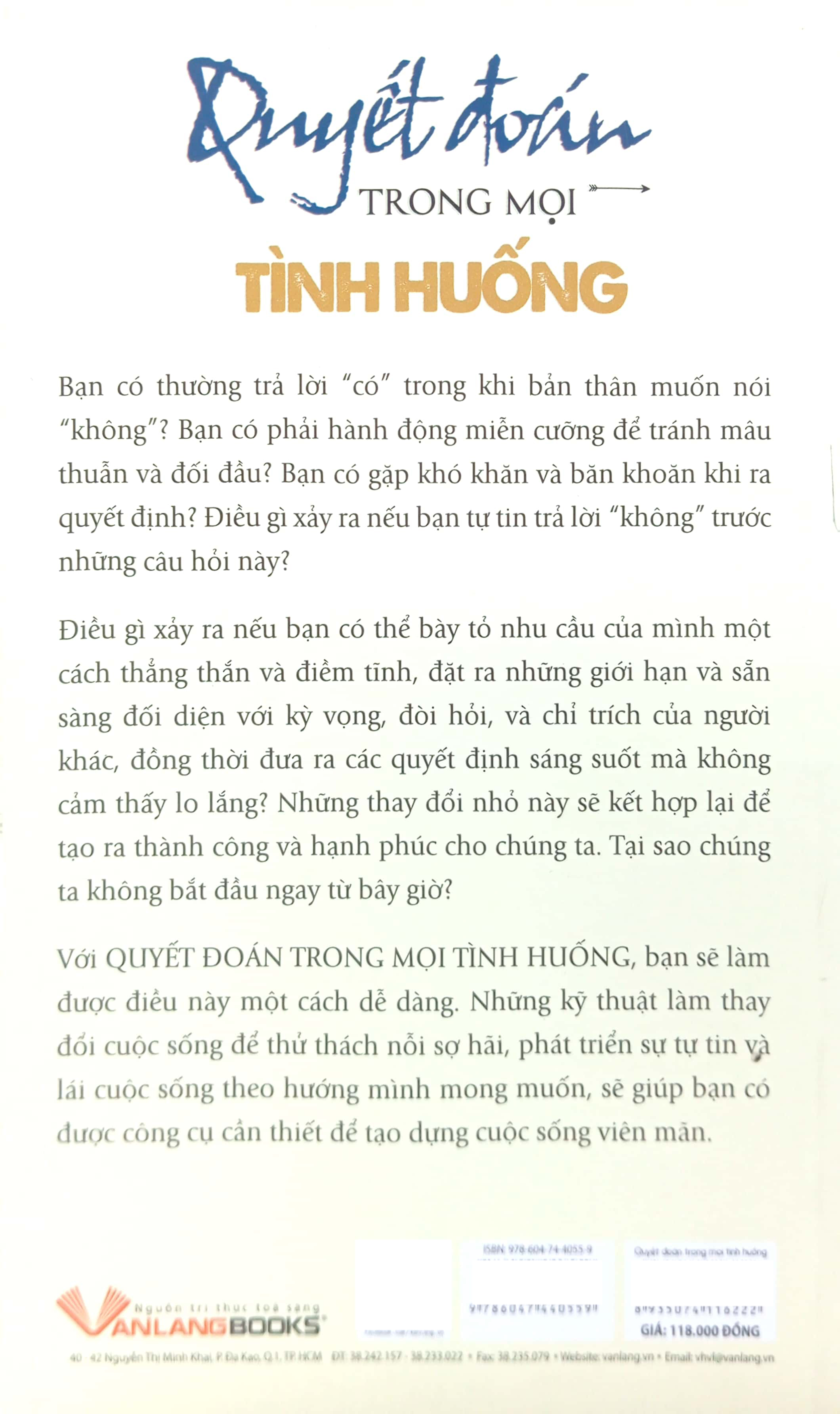 quyết đoán trong mọi tình huống (tái bản 2019)