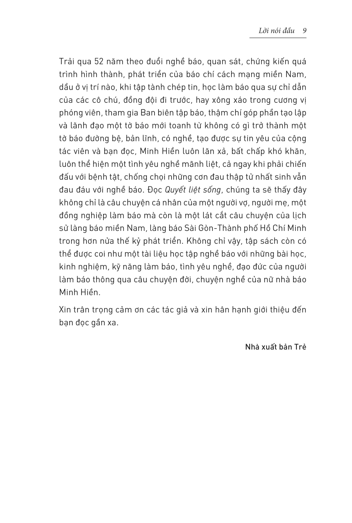 quyết liệt sống