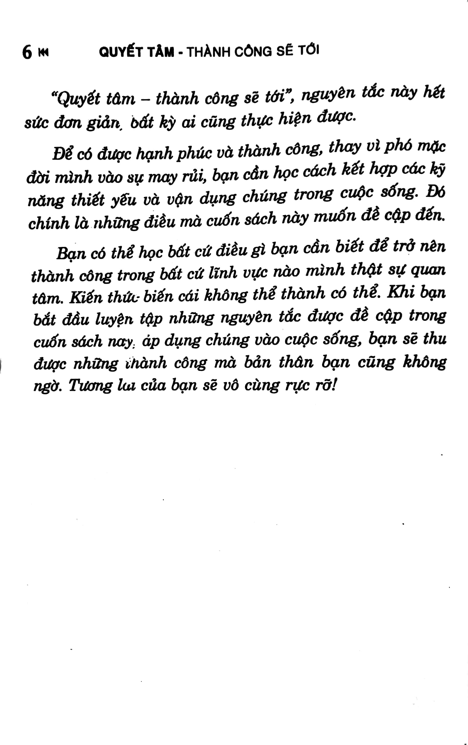 quyết tâm thành công sẽ tới