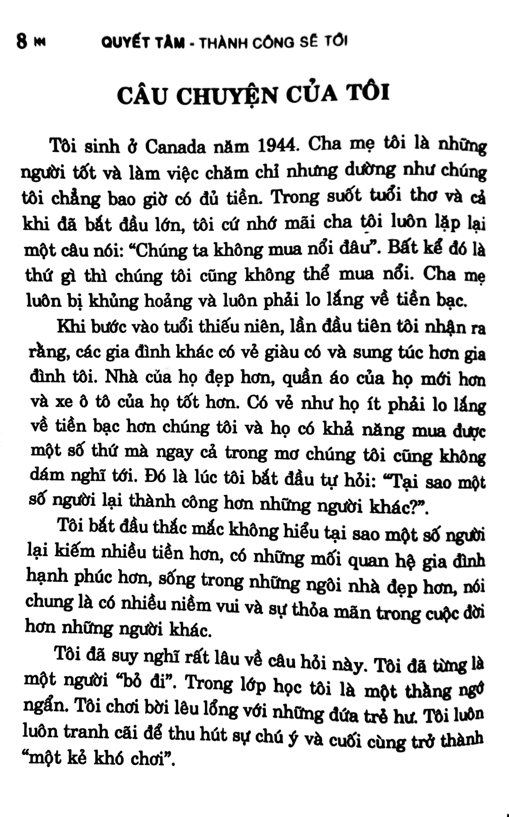 quyết tâm thành công sẽ tới
