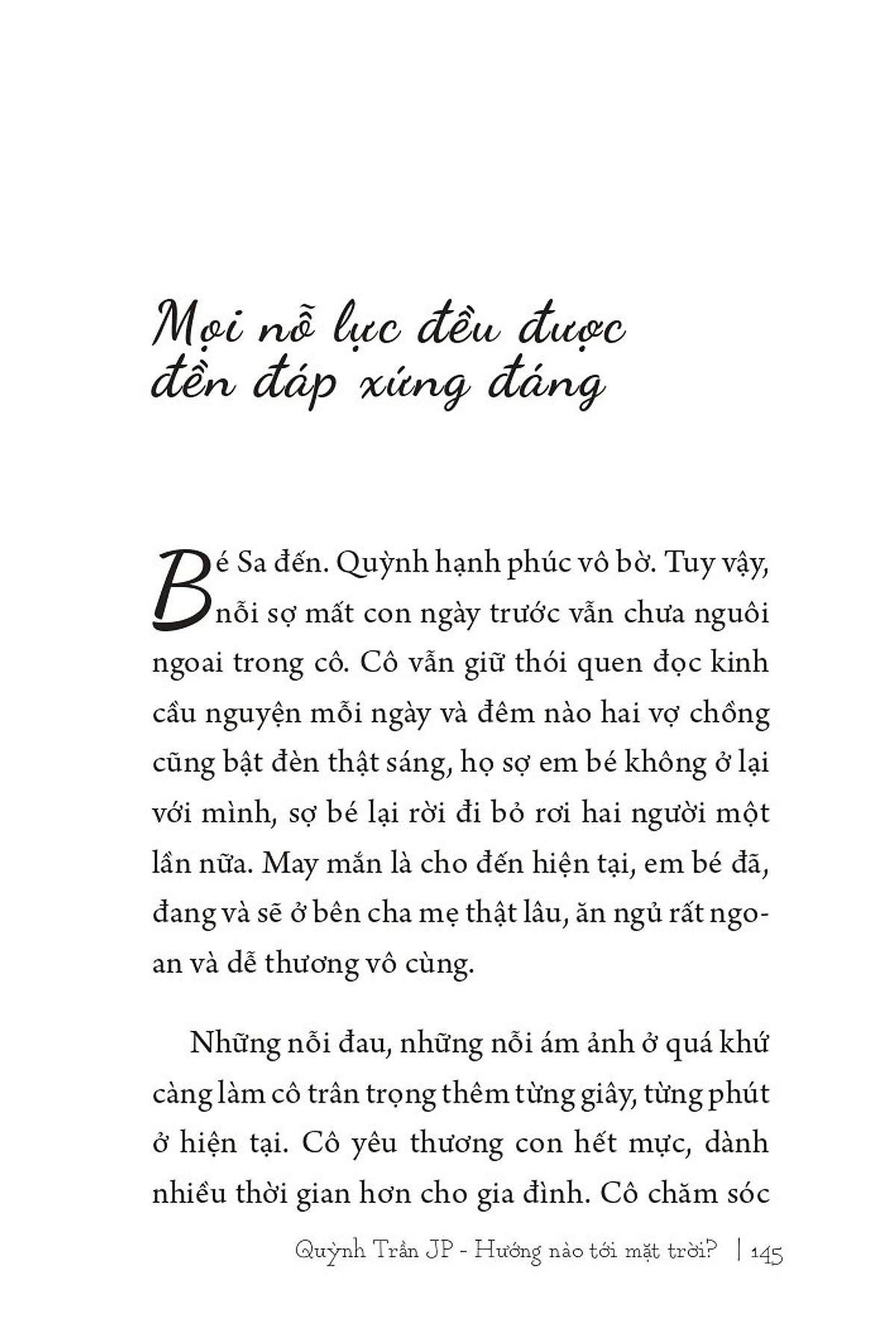 quỳnh trần jp - hướng nào tới mặt trời?
