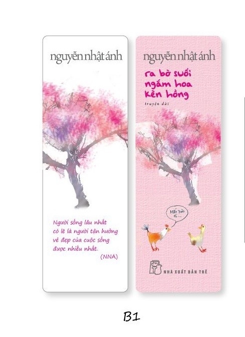 ra bờ suối ngắm hoa kèn hồng - tặng kèm bookmark bồi hai mặt + thiệp trái tim in bài thơ của tác giả