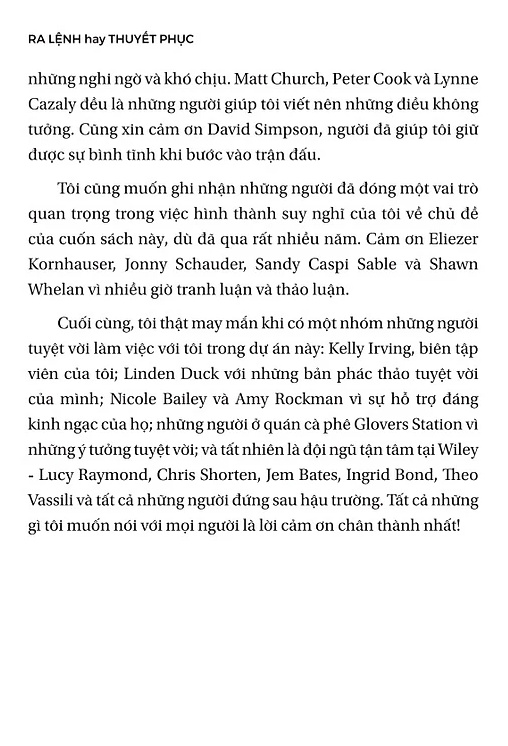 ra lệnh hay thuyết phục