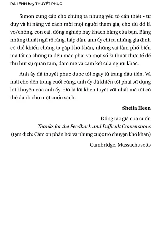 ra lệnh hay thuyết phục