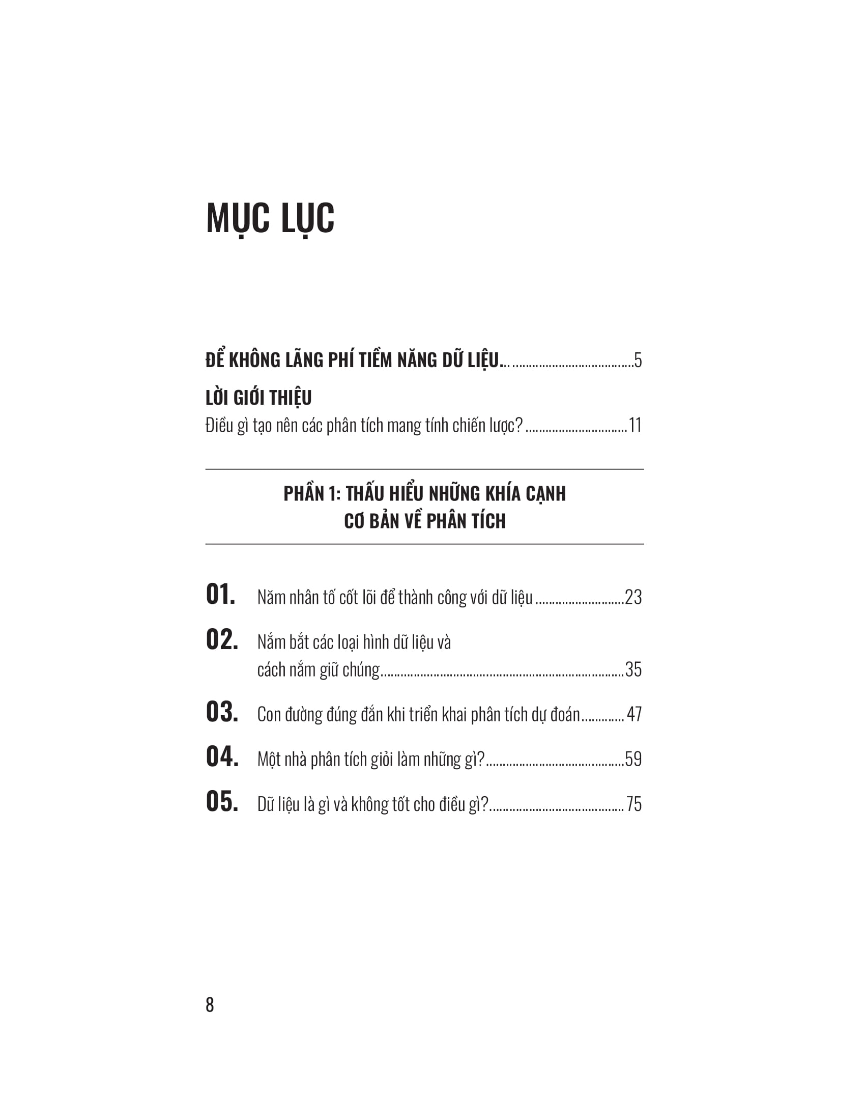 ra quyết định dựa trên phân tích dữ liệu