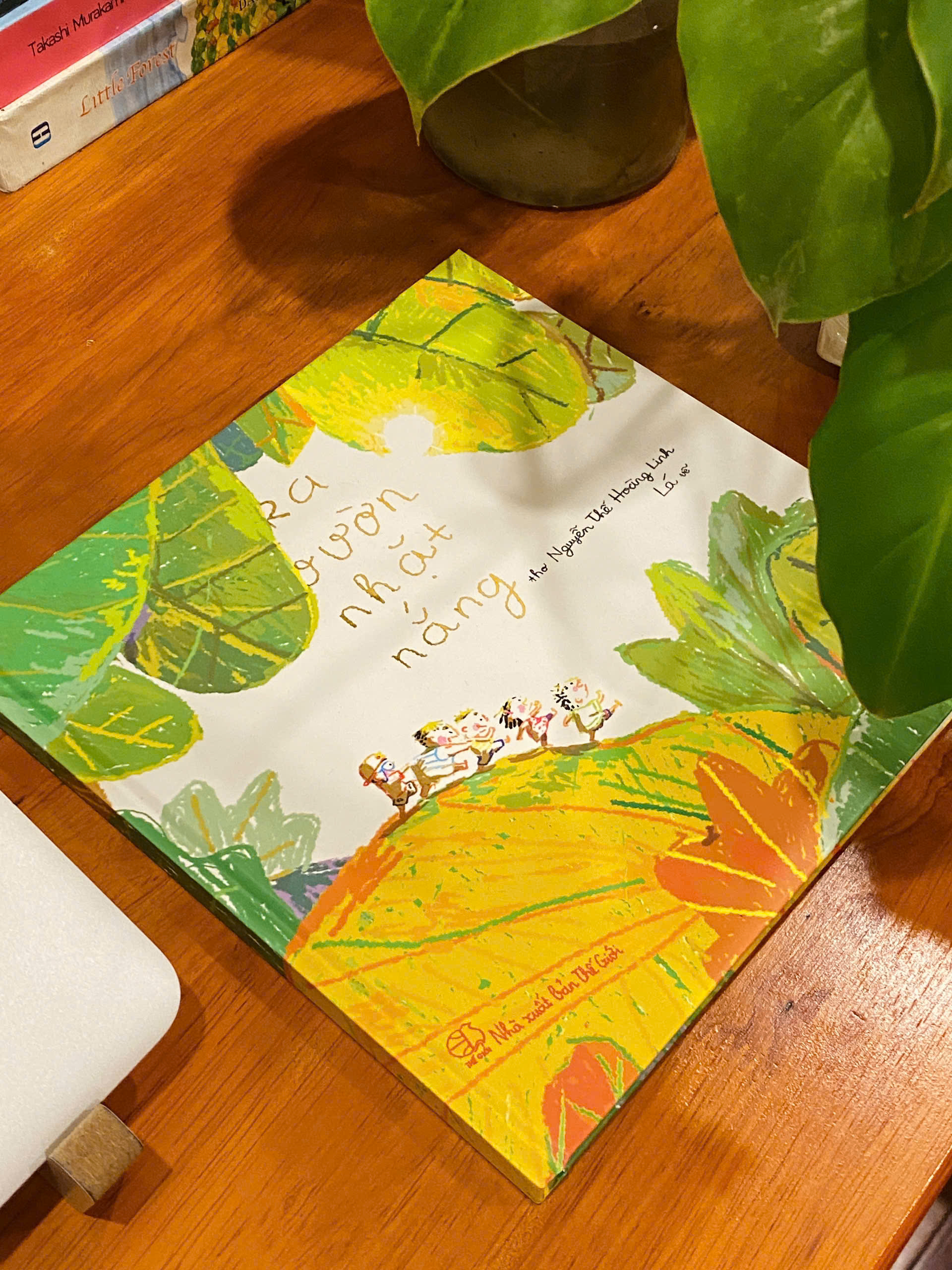 ra vườn nhặt nắng - bản đặc biệt - bìa cứng - tặng kèm postcard + thời khóa biểu