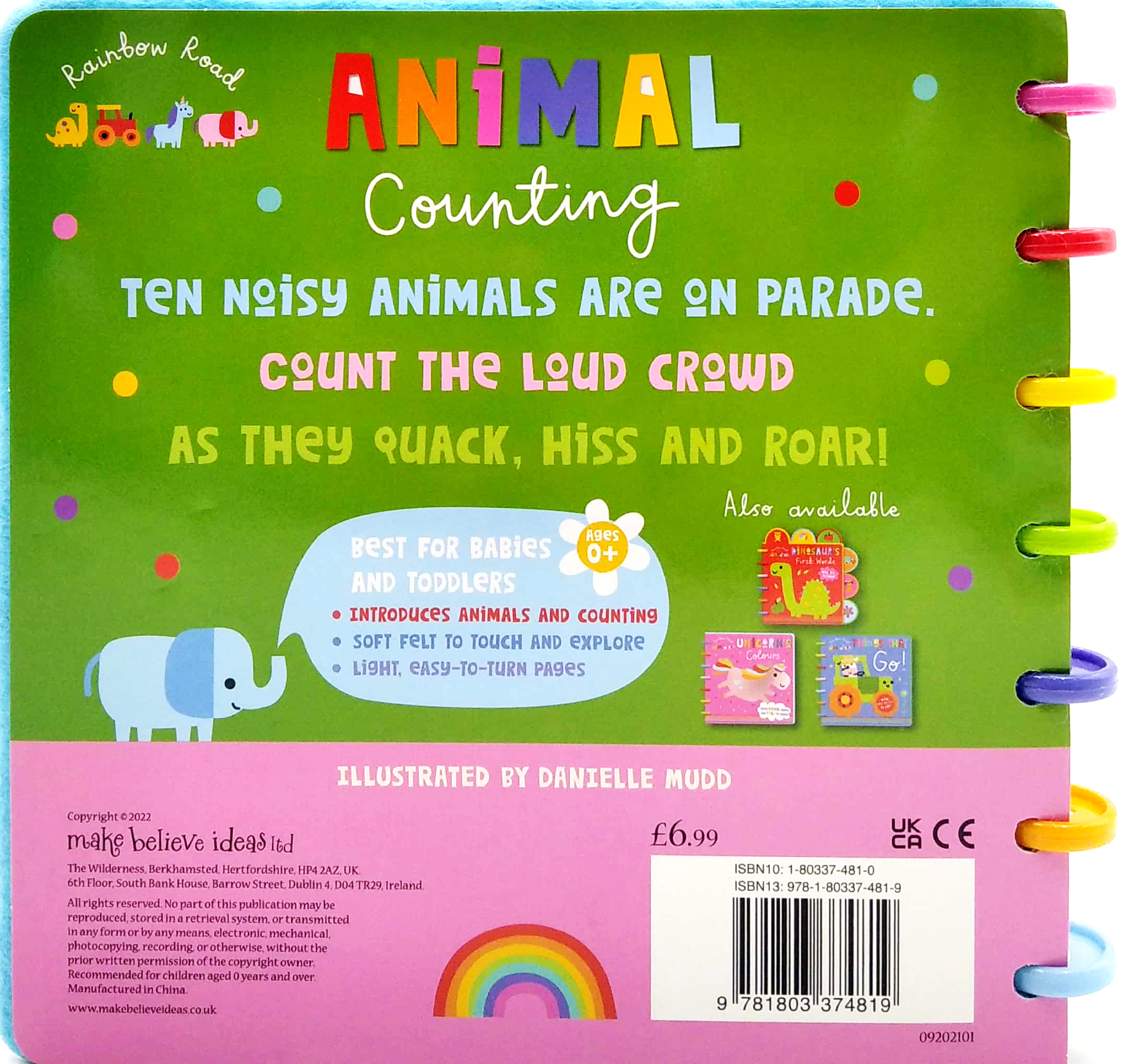 rainbow road animal counting