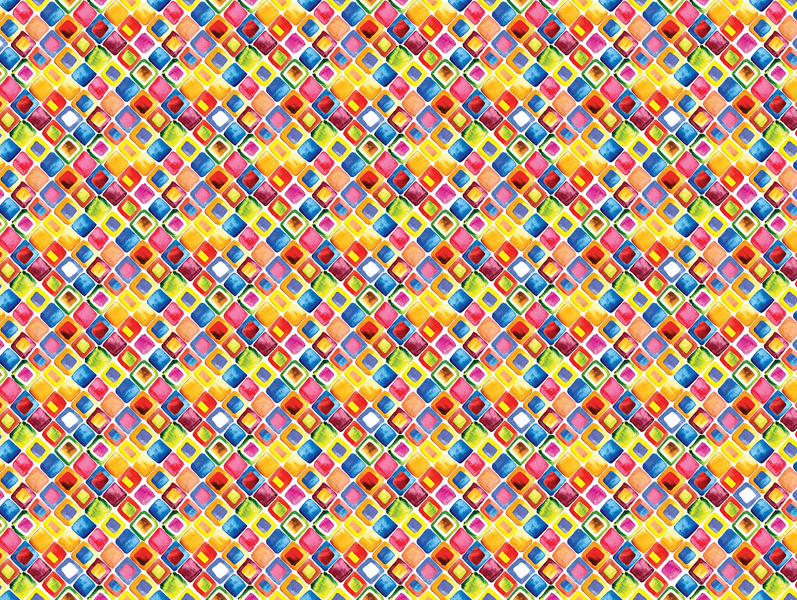 rainbow watercolors gift wrapping paper - 24 sheets: 18 x 24" (45 x 61 cm) wrapping paper