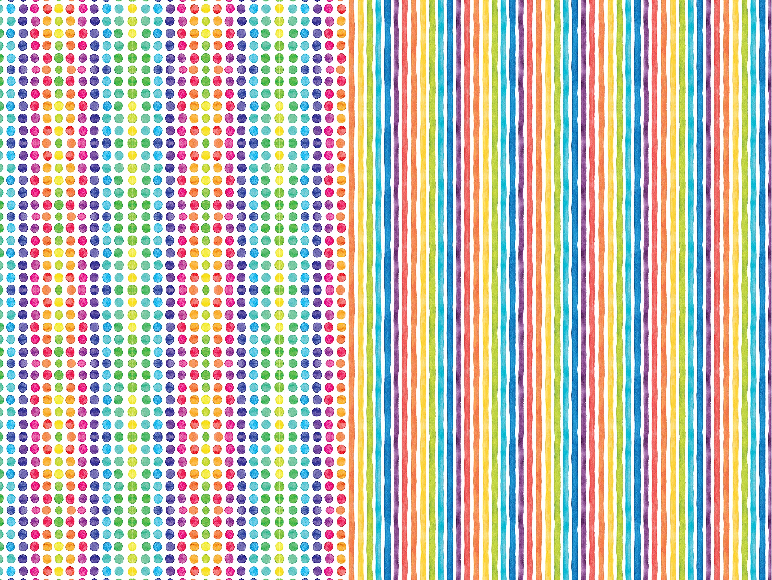 rainbow watercolors gift wrapping paper - 24 sheets: 18 x 24" (45 x 61 cm) wrapping paper
