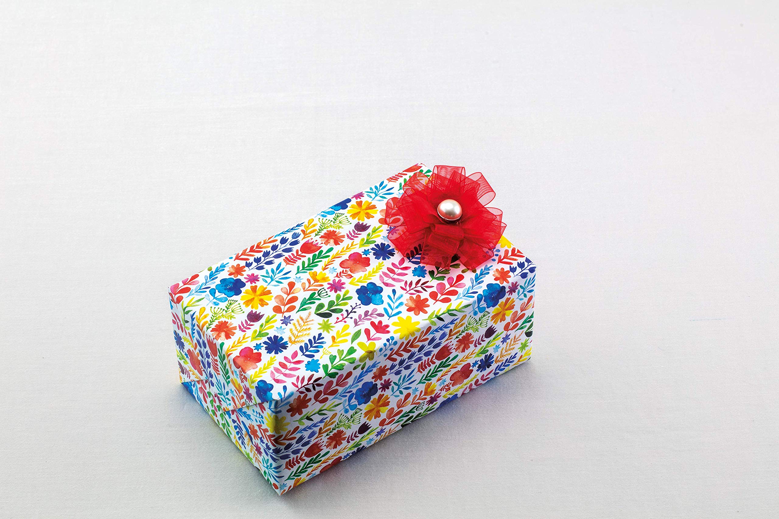 rainbow watercolors gift wrapping paper - 24 sheets: 18 x 24" (45 x 61 cm) wrapping paper