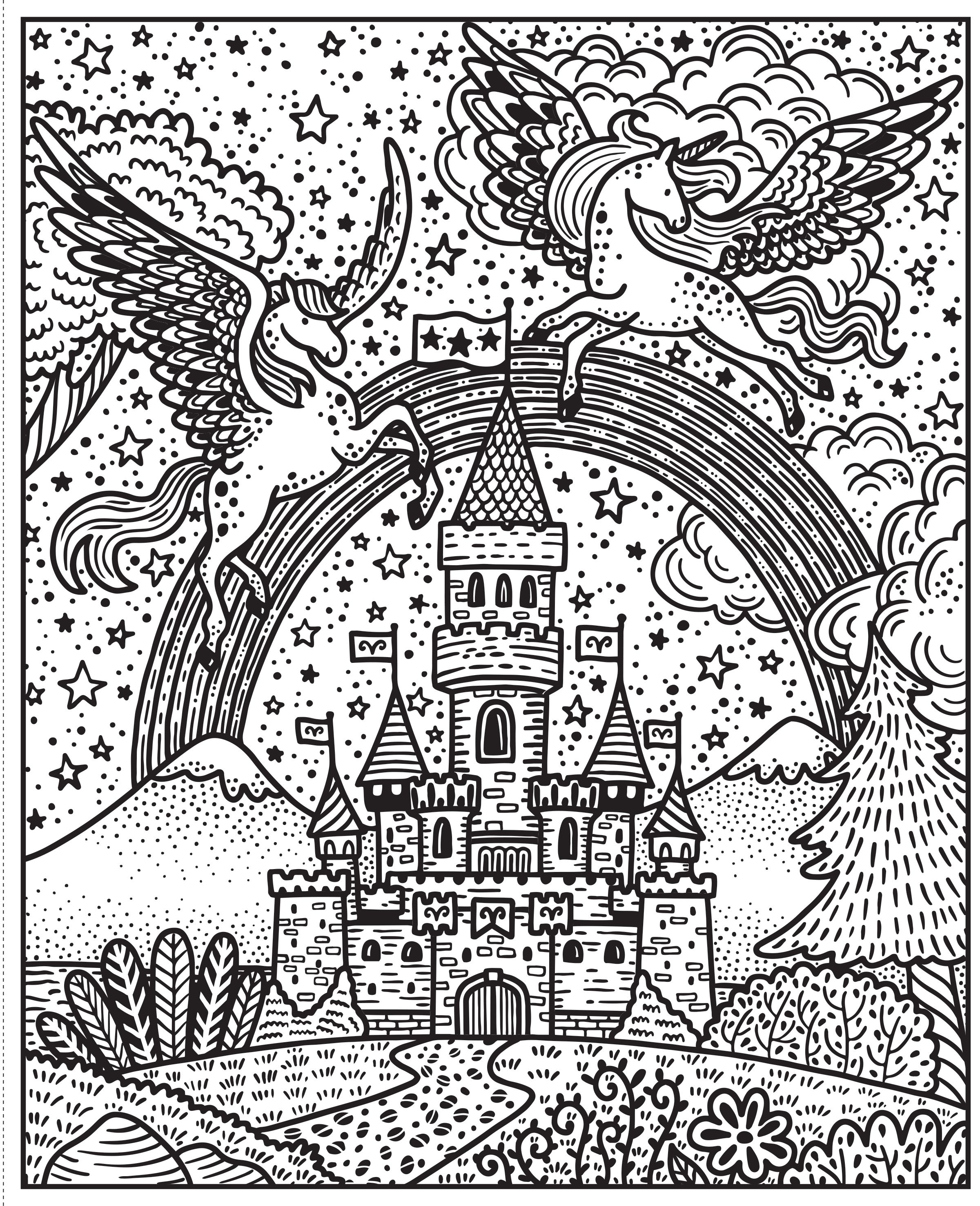 rainbows magic painting book