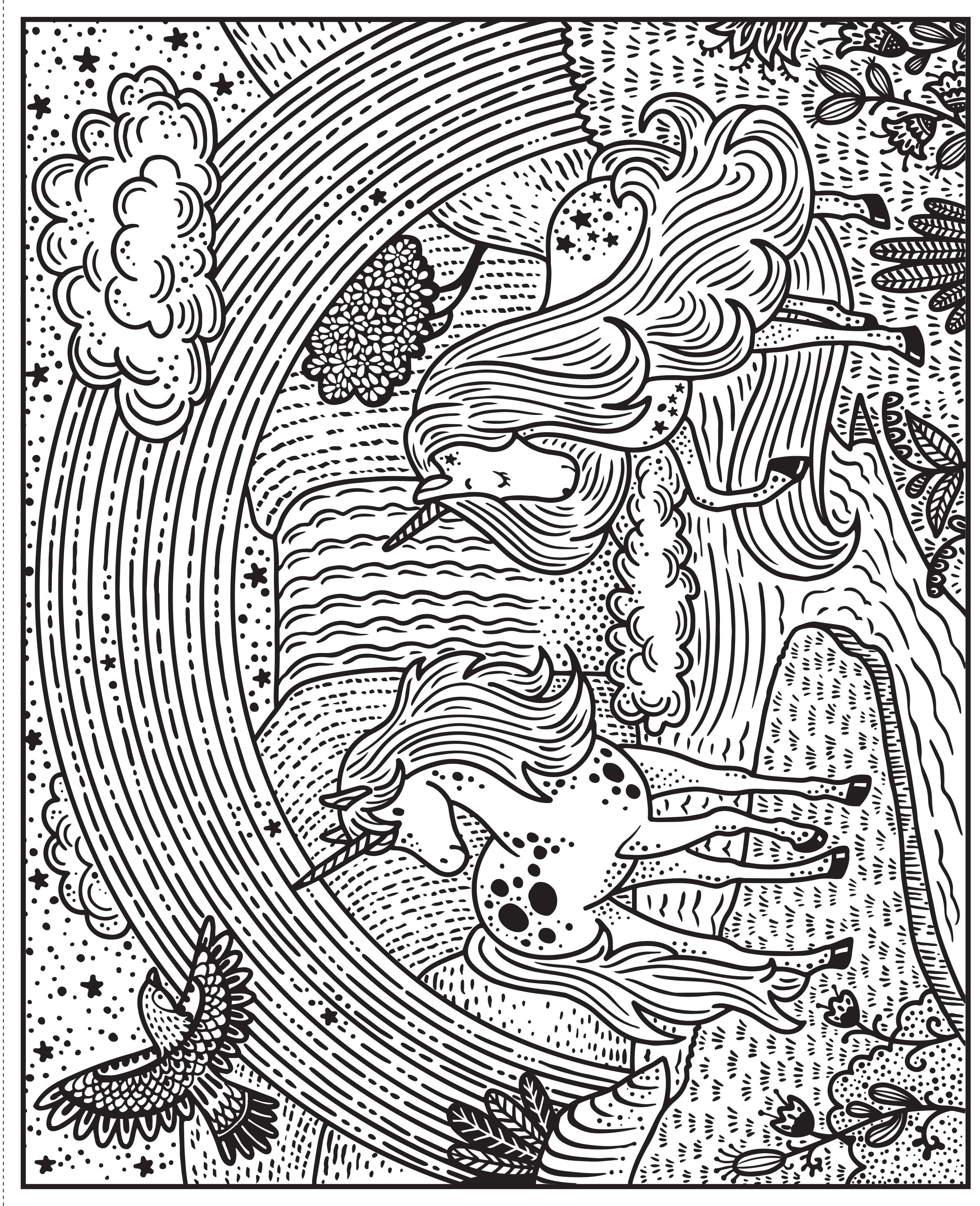 rainbows magic painting book