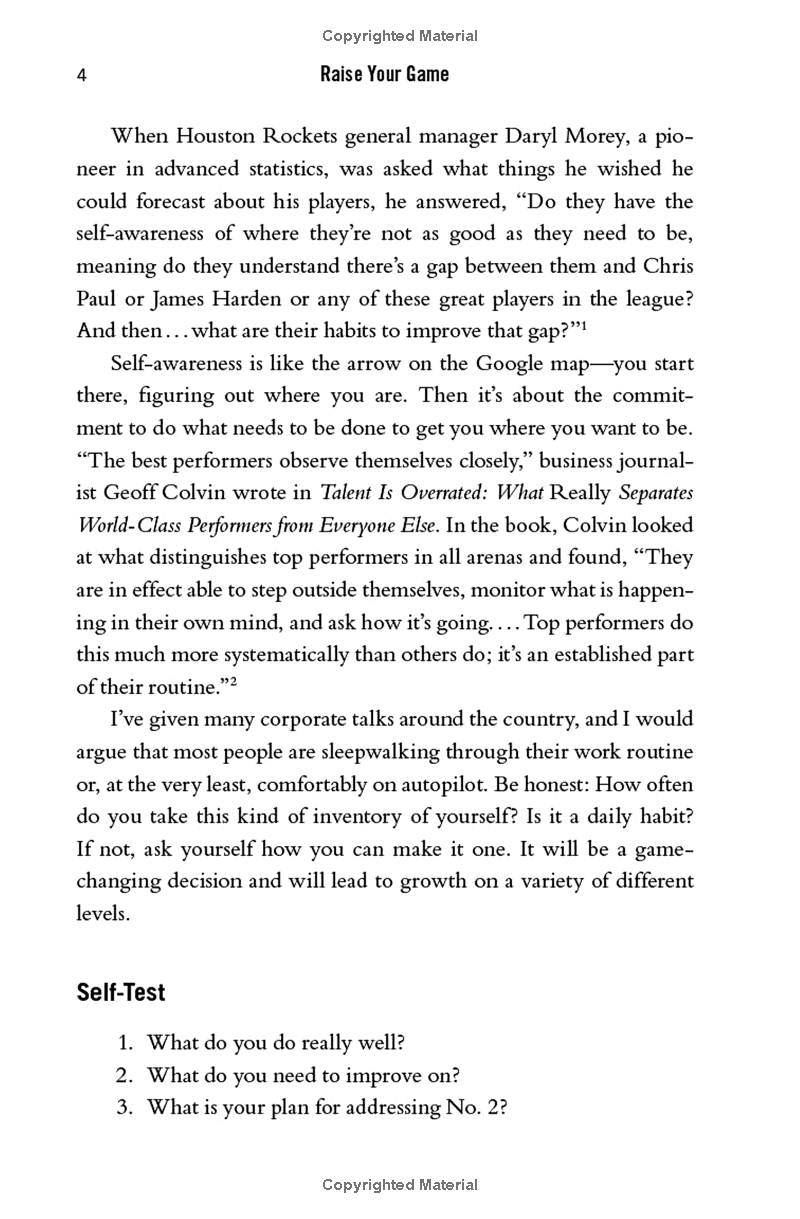 raise your game: high-performance secrets from the best of the best