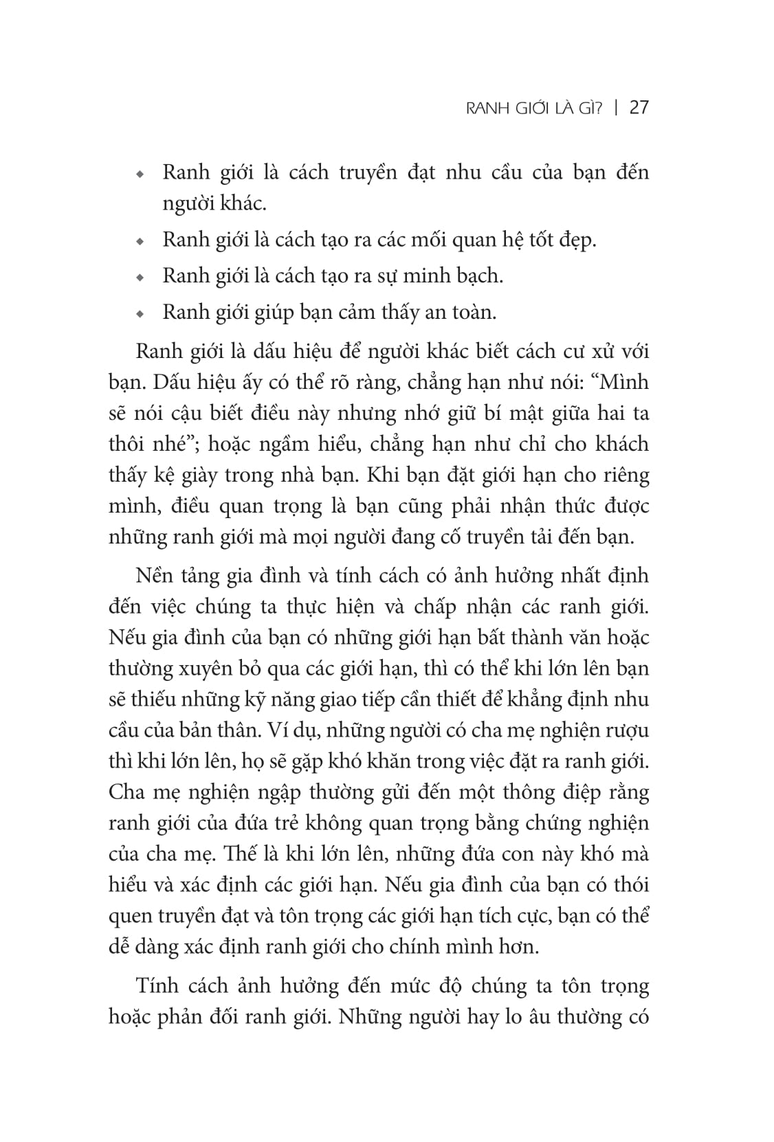 ranh giới tự do - set boundaries, find peace